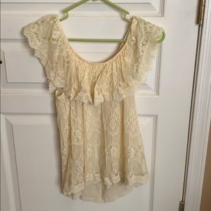 Lacy off the shoulder top